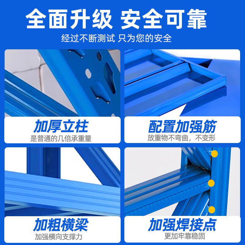 仓储货架多层置物架仓库重型落地展示架加厚家用超市多功能铁架子