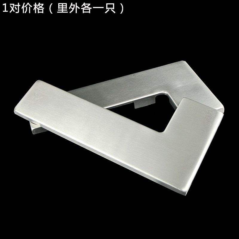 304不锈钢玻璃门夹盖子小门夹盖板玻璃门合页盖上夹下夹曲夹扣板图片