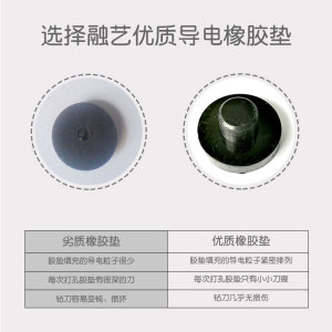 融艺新款全自动装订机配件导电橡胶垫打孔垫片耗材刀垫10片15片