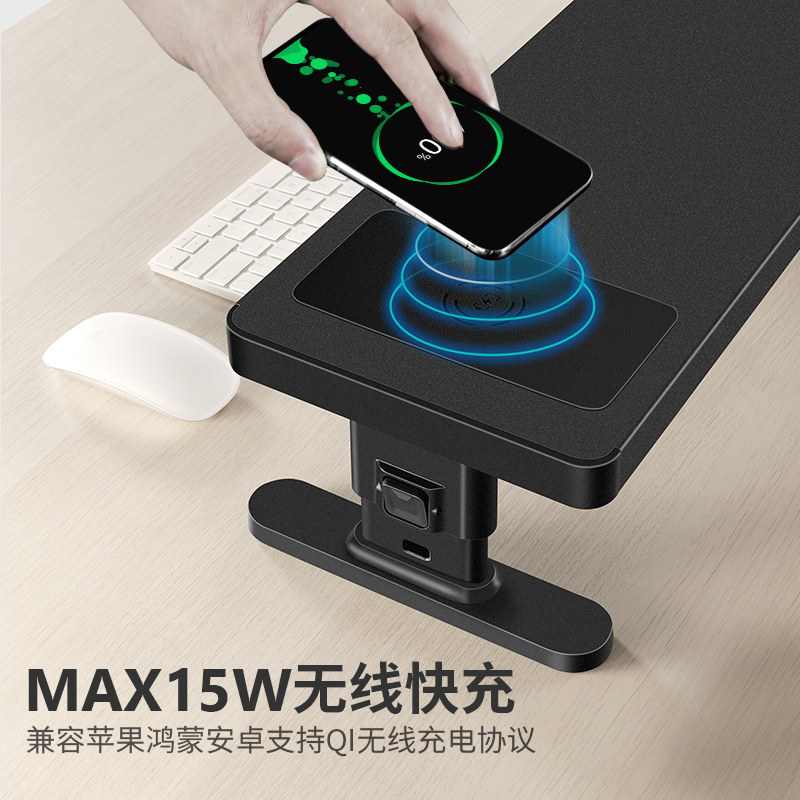 鹿为 办公电脑增高架可调节升降式显示器台式屏幕桌面收纳底座