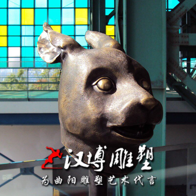 玻璃钢铸铜十二生肖铜雕蛇动物雕塑城市景观小区公园美陈装饰定制