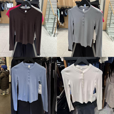 lululemonHoldTight亨利衫女士