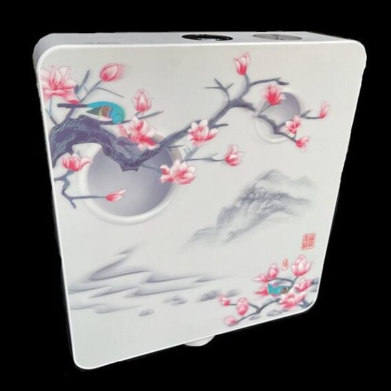 甄选厕所3D冲水箱花开富贵水箱卫生间冲便器马桶公厕自动塑料超薄