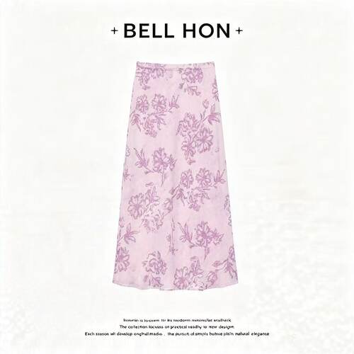 【BELL HON】2026夏新款设计高级感高腰显瘦半身裙-BHT000214