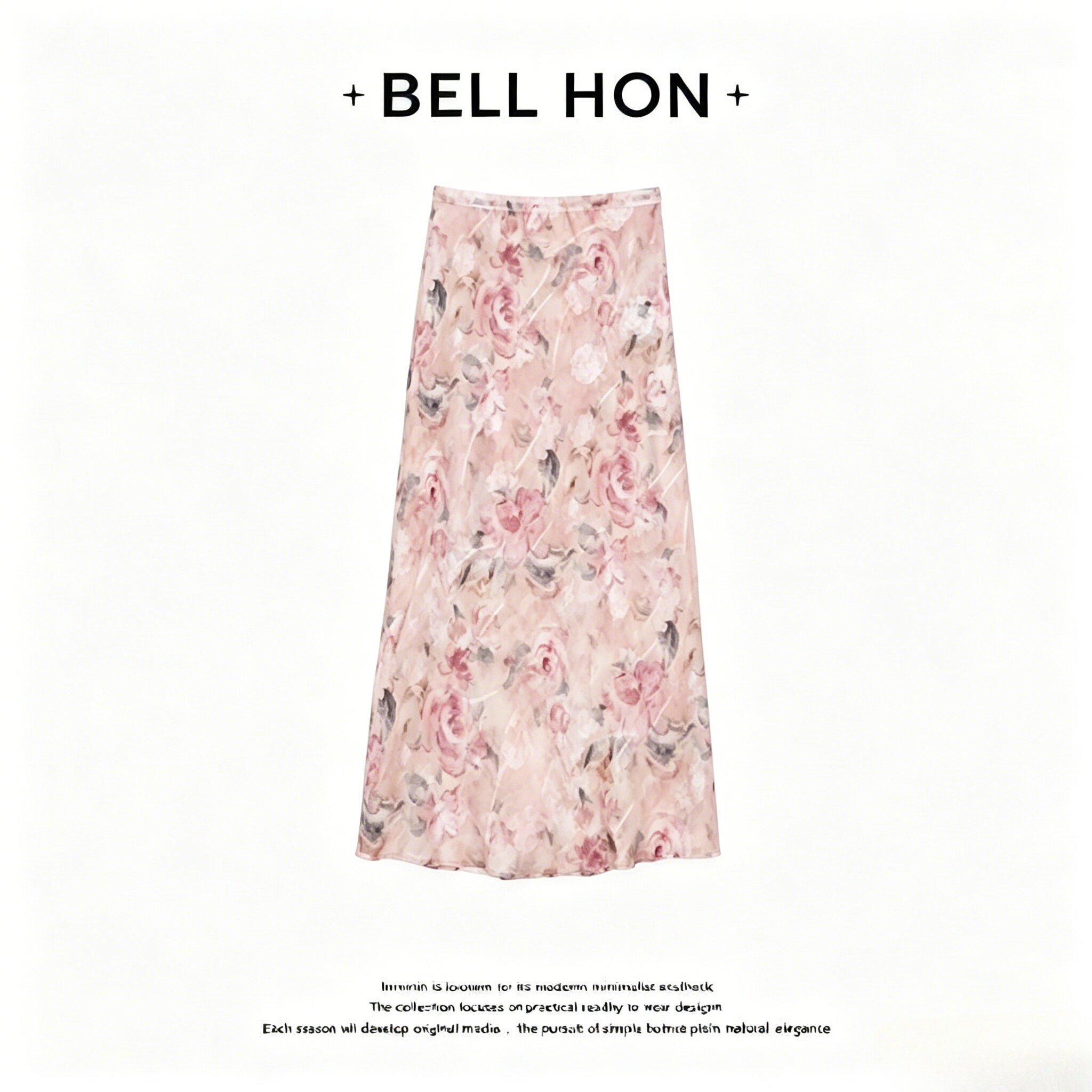 【BELL HON】2026夏新款设计高级感显瘦半身裙-BHT000162
