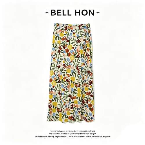 【BELL HON】2026夏新款设计高级感显瘦半身裙-BHT00076