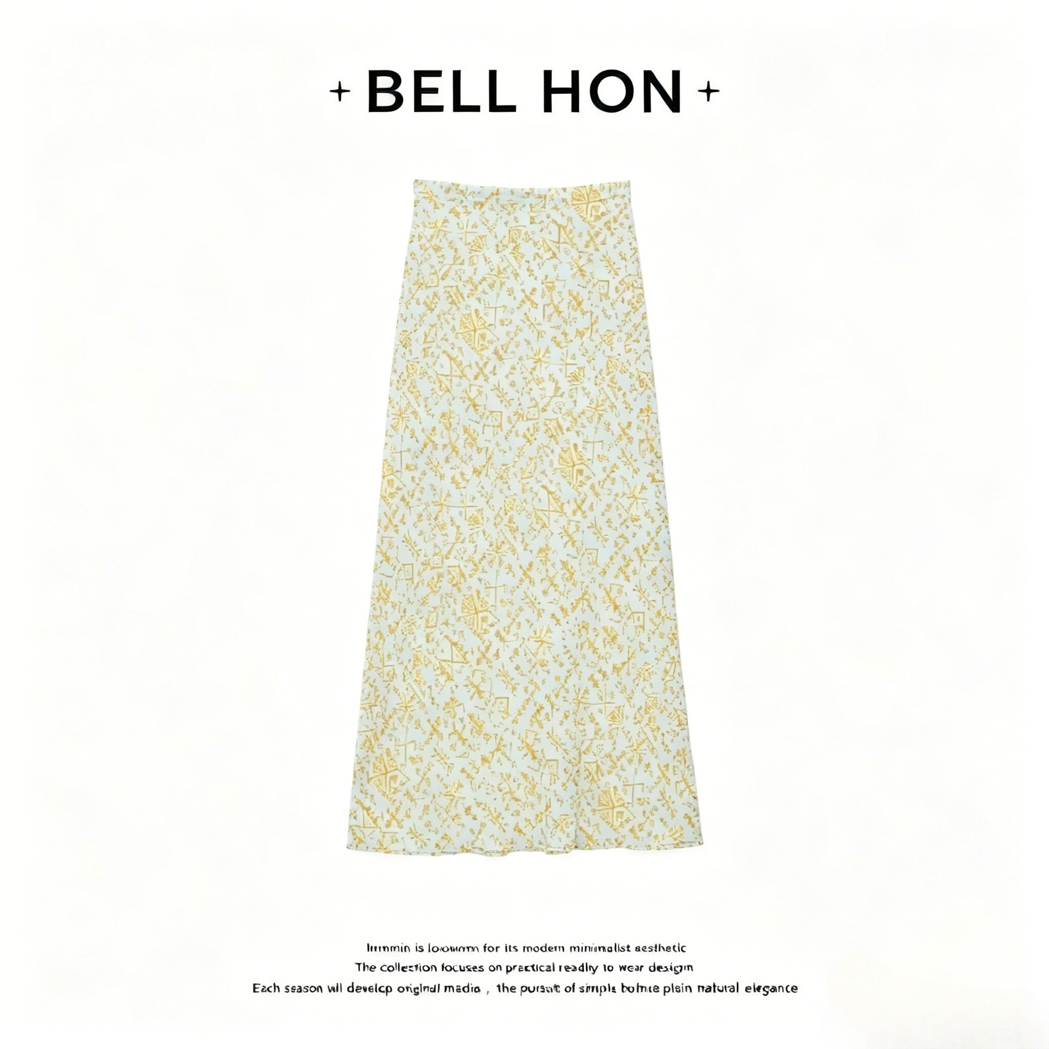 【BELL HON】2026夏新款设计高级感显瘦半身裙-BHT000156