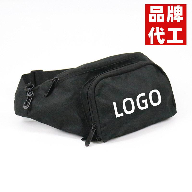 定制轻便小挎包潮流腰包黑色小挎包胸包休闲旅行肩户外斜挎包