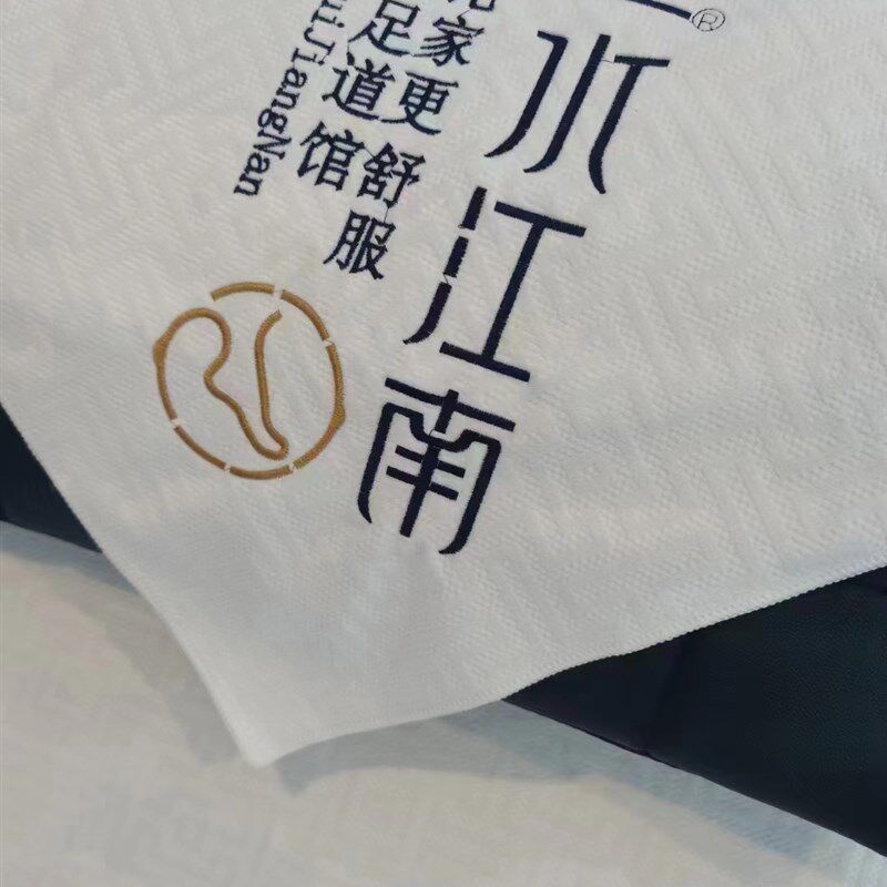 足浴沙发巾四件套两件套加厚足疗椅按摩店足疗床单沙发套防滑印