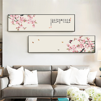 卧室床头画新中式傲雪寒梅客厅装饰画沙发背景墙画中国风书房壁画