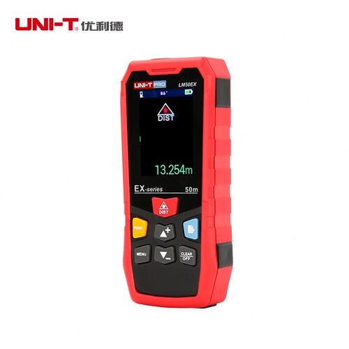 甄选优利德旋转彩屏激光测距仪LM50EX/LM100EX红外线测距仪专业电