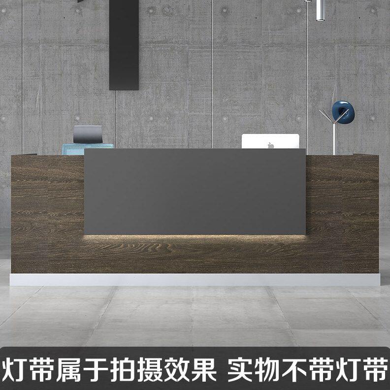 甄选深圳简约家具公前台接待台公司前台桌收银台吧台迎宾接待形象
