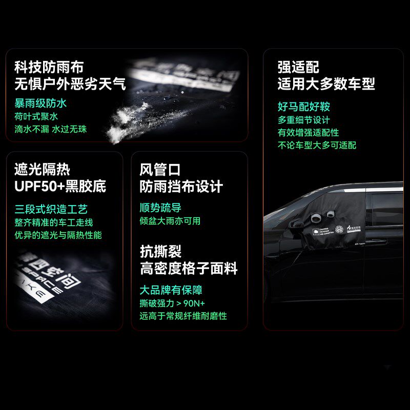 驻车空调车窗挡板车载移动空调窗密封板排气管隔热排风管软档窗布