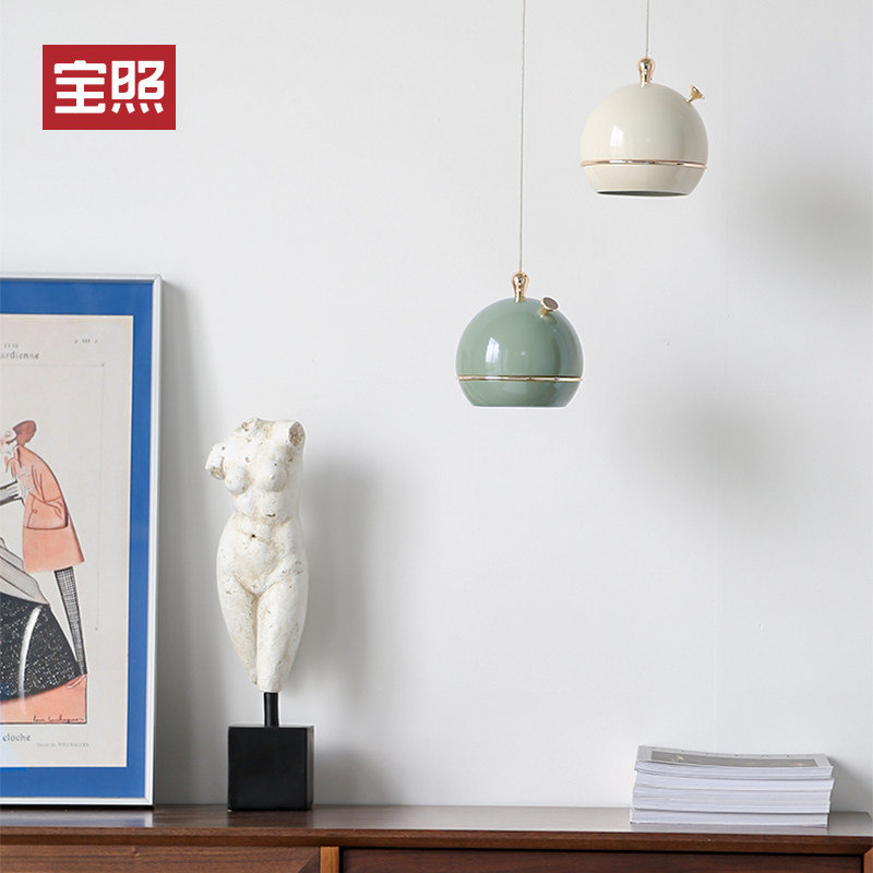 宝照泡泡鱼小吊灯 复古创意玄关吧台餐桌床头灯具店铺商用装饰灯