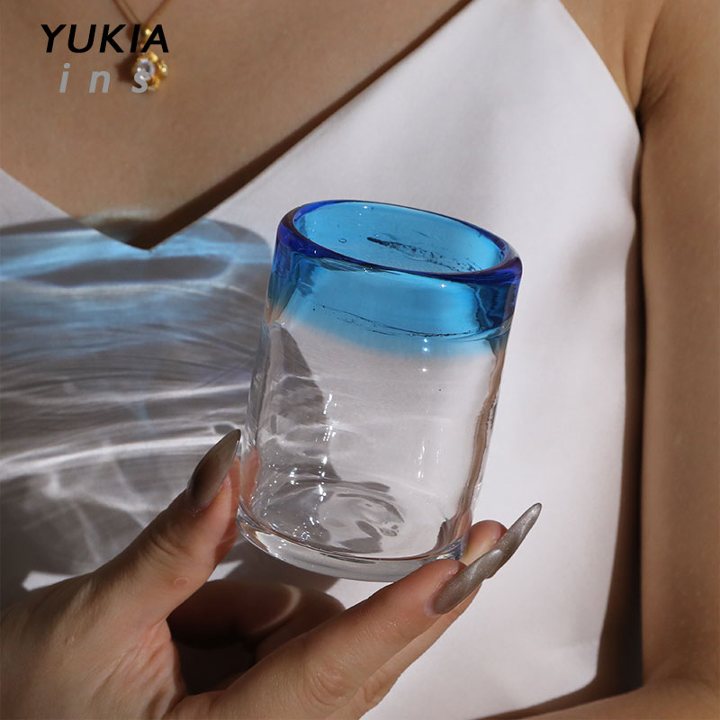 水蓝翠 春色满江南YUKI雪浅中古小酒杯清酒杯 vintage1960s杯子