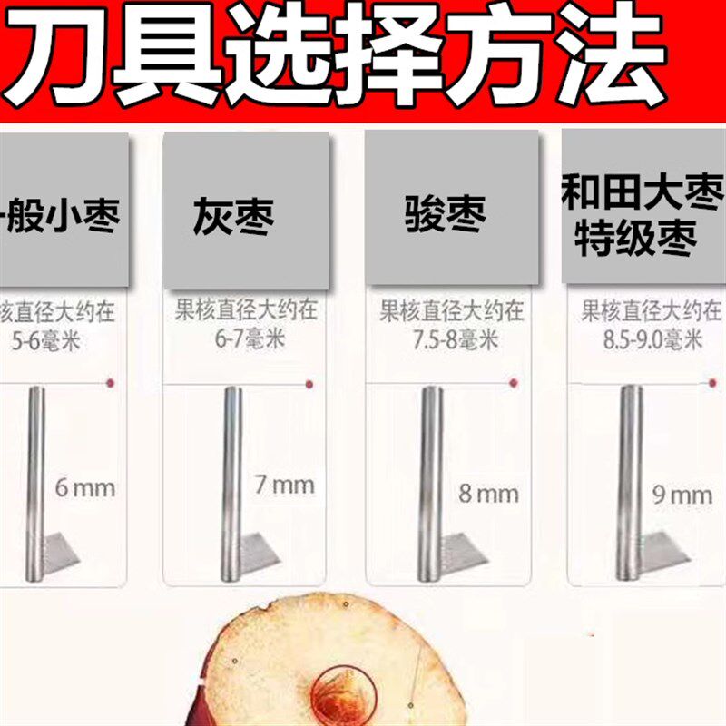 红枣去核机 红枣开口机器 去红枣核神器家用 大枣夹核桃开口工具