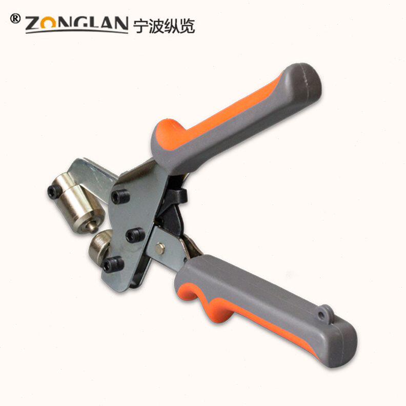 甄选包邮 纵览打扣器手动打扣机打扣钳 灯箱布扣眼喷绘布打孔钳工