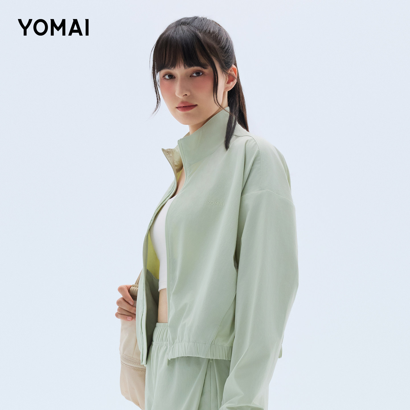 YOMAI绿色运动外套运动女健身