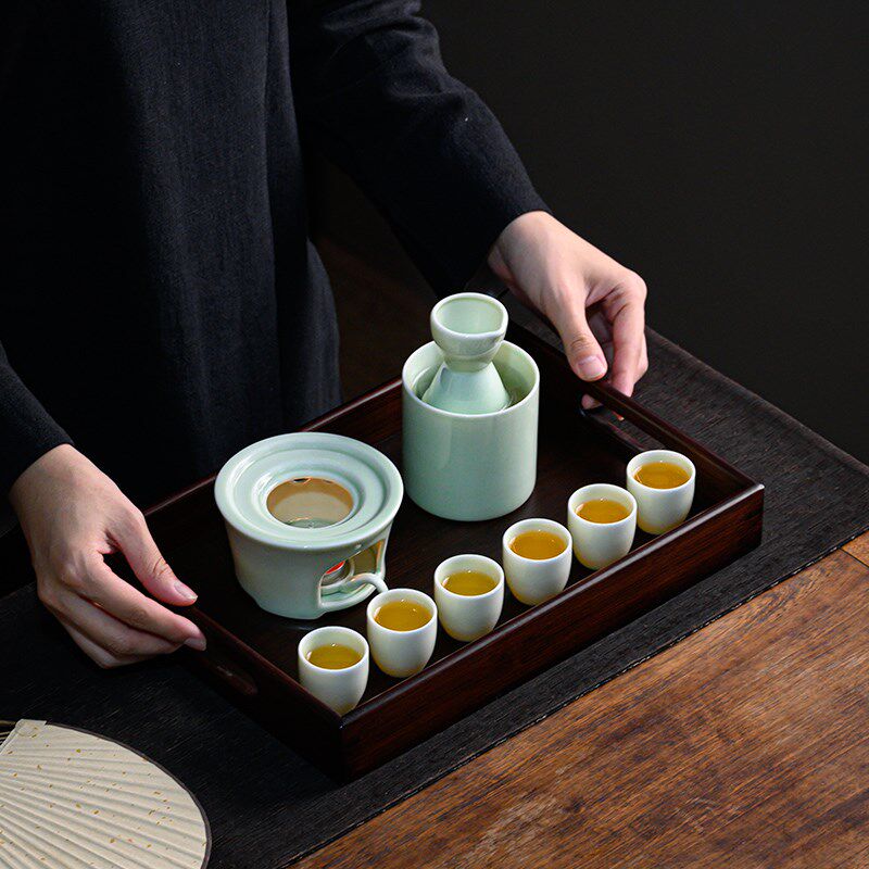 黄酒温酒器家用烛台加热暖酒器白酒杯家用酒壶酒盅酒具套装礼盒装