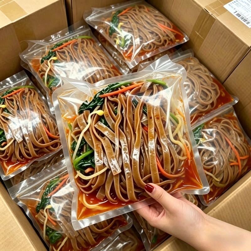 荞麦米皮免煮开袋即食减脂粗粮代餐凉皮糖友速食懒人低脂整箱宿舍