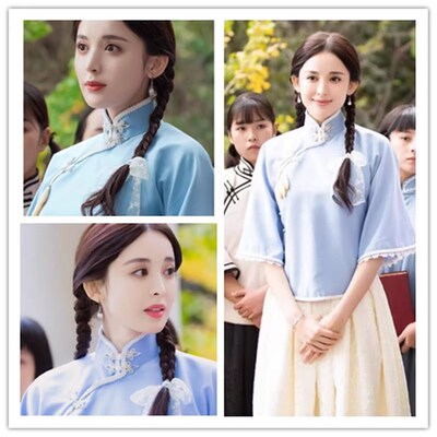 民国青年中山装民国学生装高中生朗诵五四青年民国风女装演出服