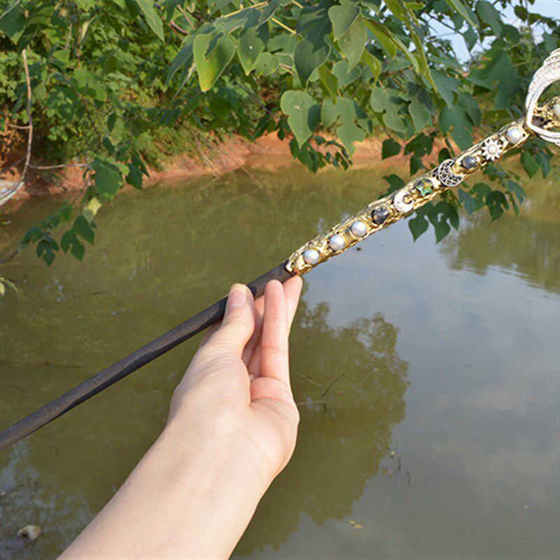 紫水晶柱双头水晶方糖权杖紫水晶元素仙女棒道具天使翅膀配件礼物