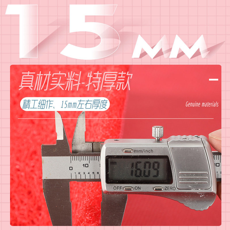 可裁剪地垫塑料丝圈进门厅地毯大门外门口入户红色防水防滑脚垫子