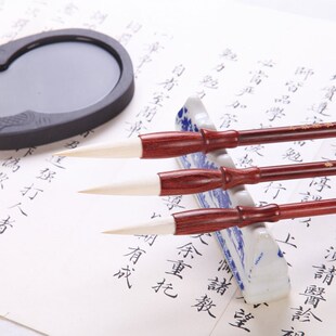 汝阳刘毛笔纯羊毫细光锋书法成人国画创作专业楷书篆书隶书单支