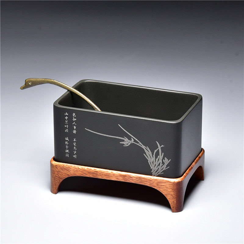 国家非遗/歙砚水盂/原石整挖手工水盂砚石 文房雅器精品