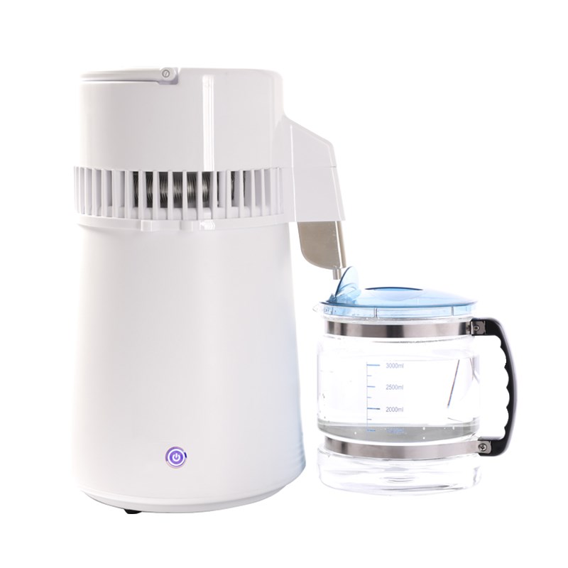 牙科蒸馏水机6L 不锈钢蒸馏水器玻璃水桶 口腔灭菌器纯露机