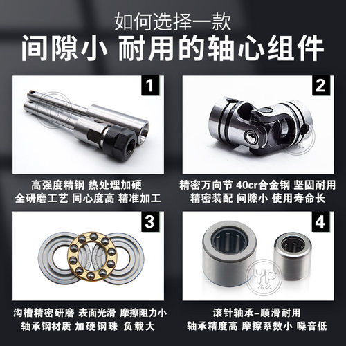 多轴器摆臂CT轴心组件固定板配件攻牙钻孔ER轴芯输出轴万向六角棒