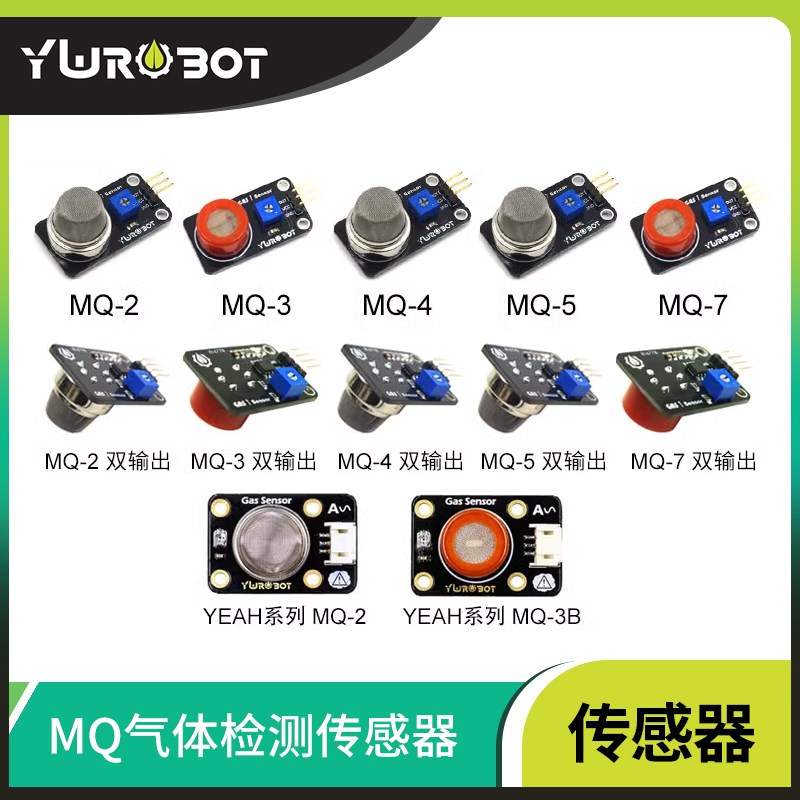 【Ywrobot Studio】适用于Arduino MQ系列 气体传感器 烟雾传感器