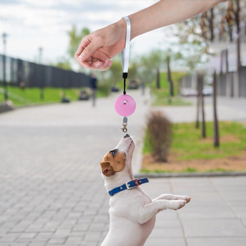 宠物狗狗牵引绳自动伸缩遛狗绳小巧迷你幼犬狗绳子猫咪外出伸缩绳