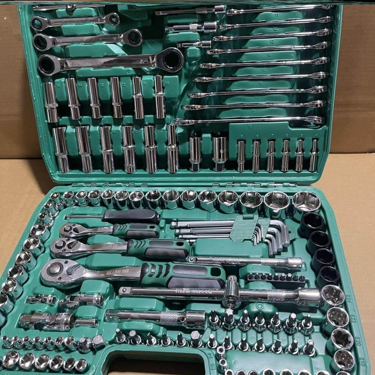 德国品质150件套汽修工具套装套筒扳手组合工具大全万能全套维修