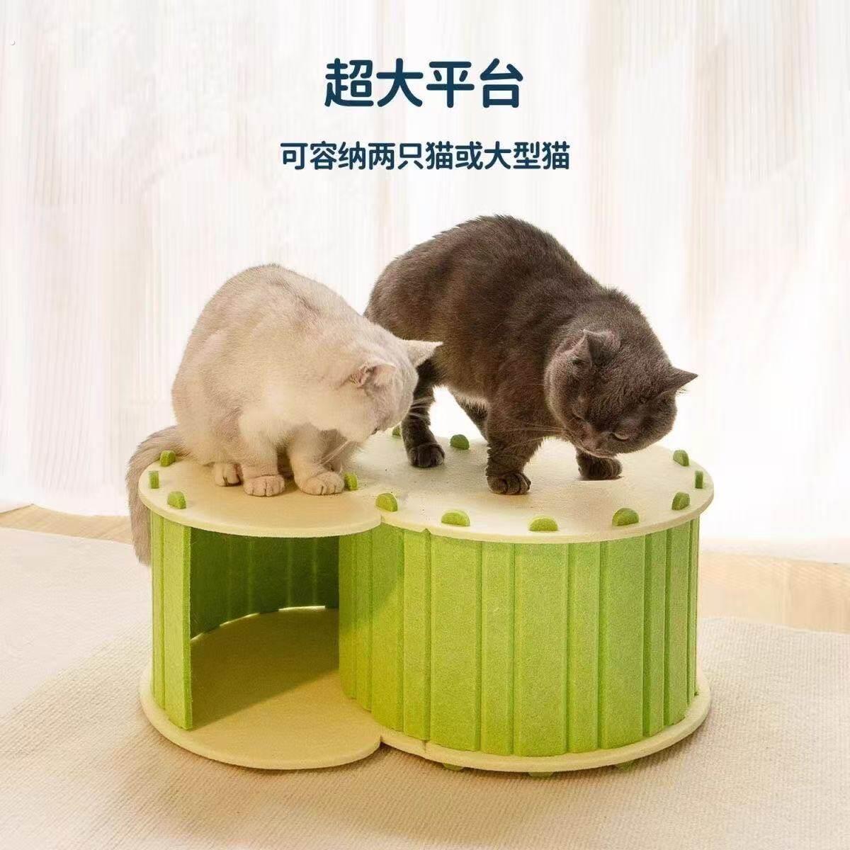 钻洞隧道躲避屋半封闭毛毡四季安全耐磨猫屋透气猫隧道猫咪猫窝