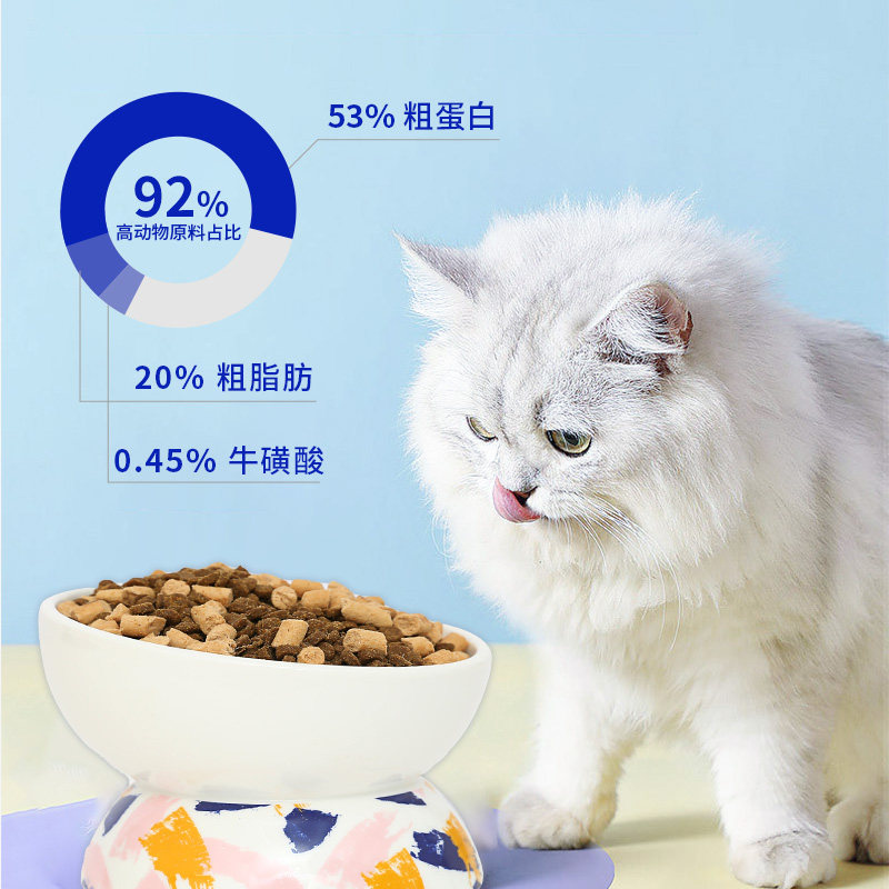 妙鲜多全价冻干生骨肉低温烘焙猫粮3斤装 幼猫成猫
