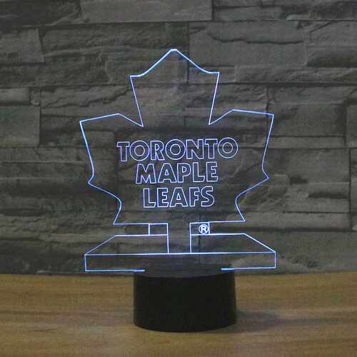 2026新款枫叶七色台灯 toronto maple leafs卧室变光氛围台灯