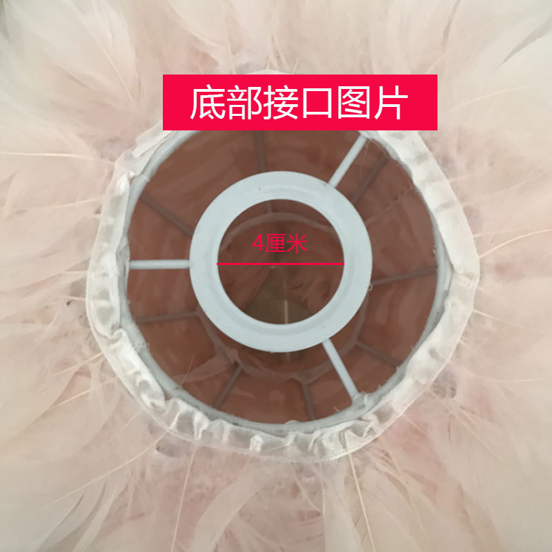 灯罩外壳罩防刺眼吊灯羽毛卧室创意网红灯吸顶灯温馨北欧台灯配件