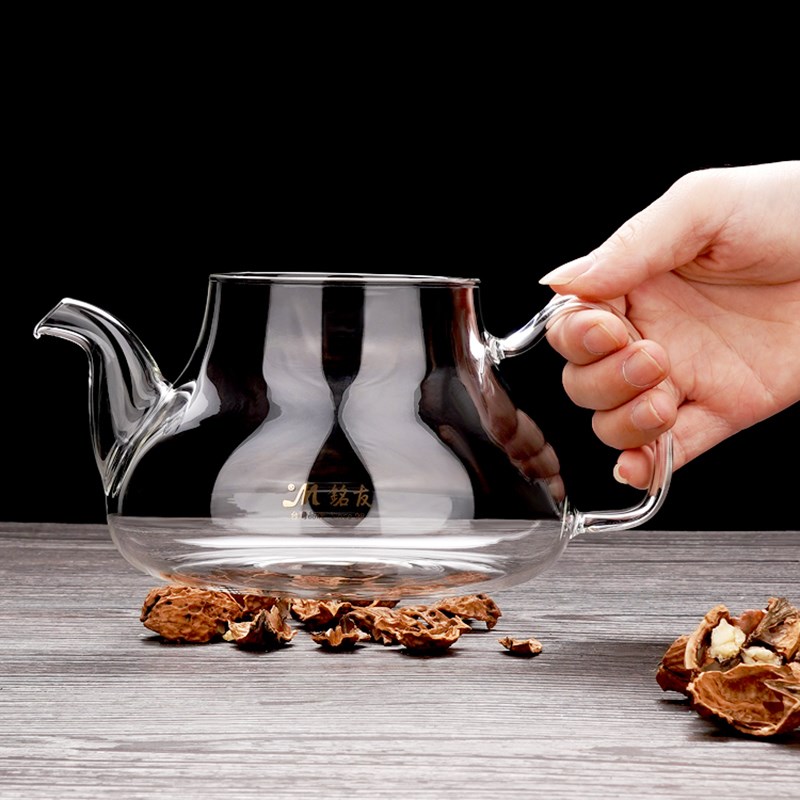 铭友家用升降耐热玻璃泡茶壶大容量加厚过滤可加热烧水煮茶器茶具