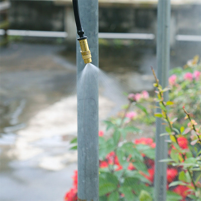 雾化喷淋喷头家用花园自动水泵喷雾阳台浇水浇花神器降温加湿系统