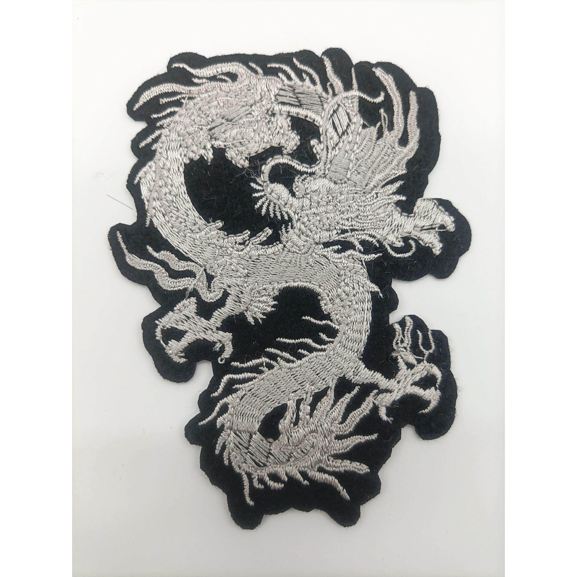 高档龙刺绣修补程式民族风古风手工布贴礼服戏曲百搭中式不褪色布