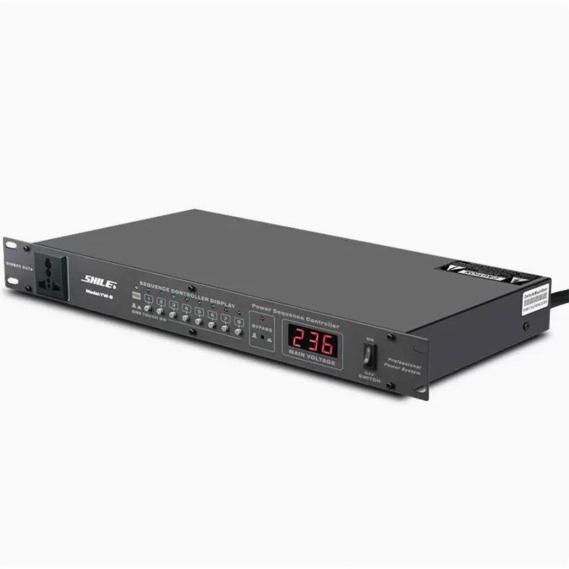 狮乐 YW-9 大功率8路电源时序器舞台会议专业控制器插座