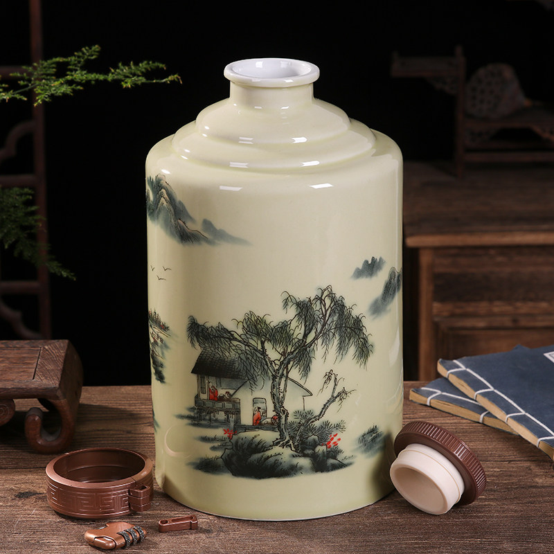 白酒瓶子空酒瓶陶瓷茅形瓶景德镇1斤5斤10斤装家用酒壶密封酒坛