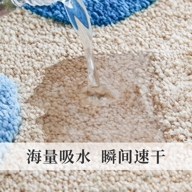 卫生间门口地垫卫生间浴室防滑脚垫卧室厕所进门门垫吸水地毯家用