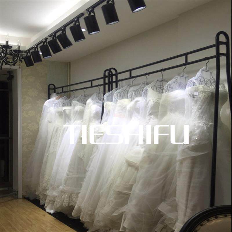 铁艺服装展示架落地靠墙婚纱架礼服旗袍挂衣架戏服挂架展示架包邮