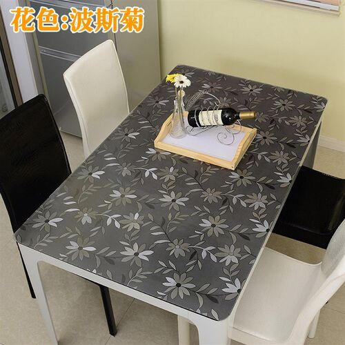 透明软玻璃台垫防水茶几垫隔热垫塑胶花纹餐台桌布防油桌面垫定制