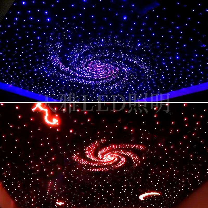家庭影院影音室星空顶吊顶光纤灯卧室儿童房改装导光满天星天花板