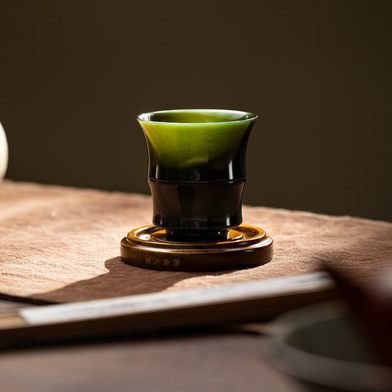 物典大家和田青玉茶杯泡茶杯尊享礼品装茶具主人杯中国风茶器