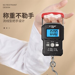 手提电子秤小型高精度便携式弹簧秤快递家用买菜防欺诈吊钩称鱼器