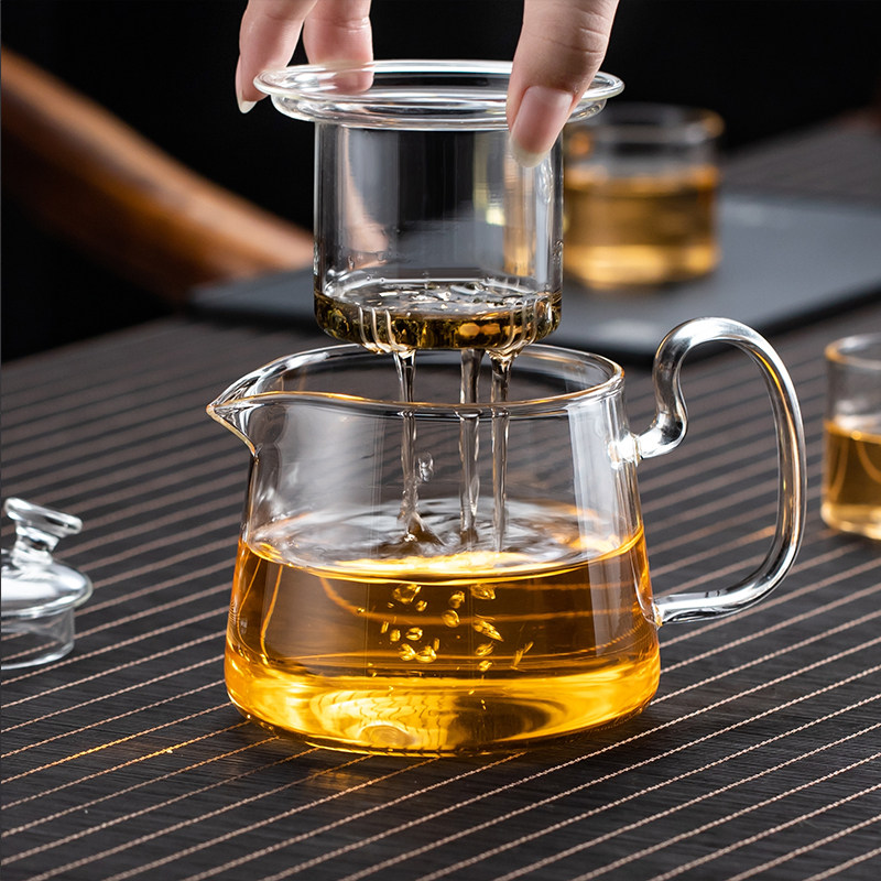 包邮玻璃泡茶壶煮茶器耐高温公道杯过滤茶杯家用日式功夫茶具套装